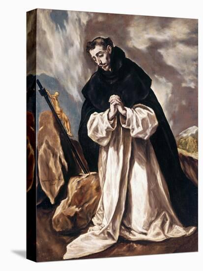 Saint Dominica in prayer-null-Premier Image Canvas