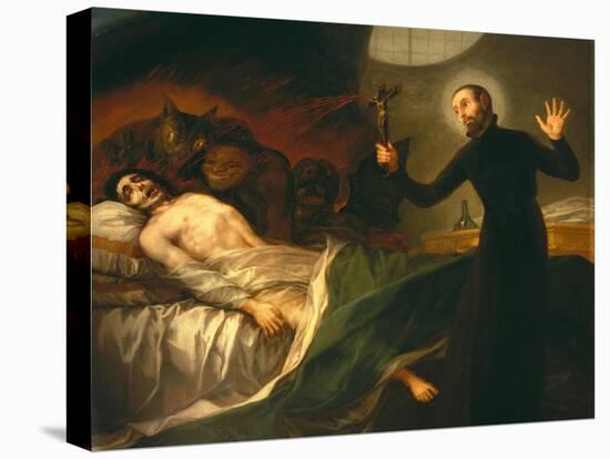 Saint Francis Borgia Tending a Dying Man-Francisco de Goya-Premier Image Canvas