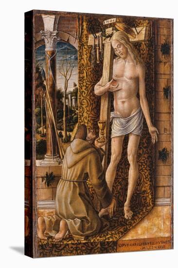 Saint Francis Catches the Blood of Christ from the Wounds, 1480-1490-Carlo Crivelli-Premier Image Canvas