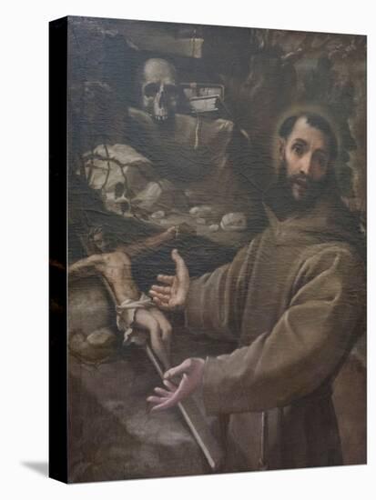 Saint Francis in the Wilderness, 16Th Century (Oil on Canvas)-Annibale Carracci-Premier Image Canvas