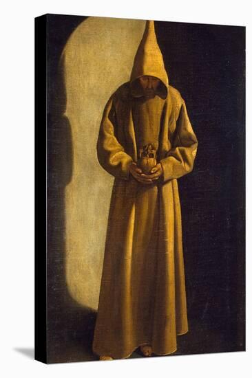 Saint Francis with a Skull in His Hands, C.1630-Francisco de Zurbarán-Premier Image Canvas