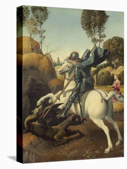 Saint George and the Dragon, c.1506-Raphael-Premier Image Canvas