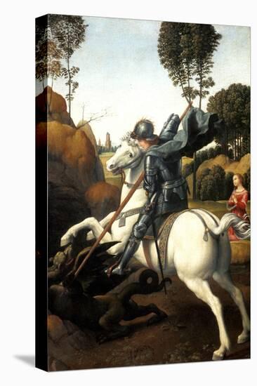 Saint George and the Dragon, C1506-Raphael-Premier Image Canvas