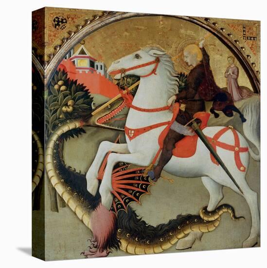 Saint George and the Dragon-Sano di Pietro-Premier Image Canvas