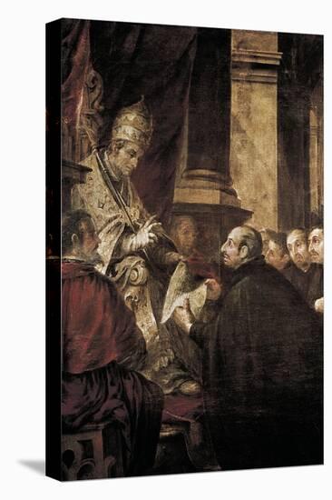 Saint Ignatius of Loyola Receiving Papal Bull from Pope Paul III-Juan de Valdes Leal-Stretched Canvas