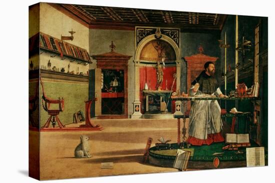 Saint Jerome (341-420) in his Study-Vittore Carpaccio-Premier Image Canvas
