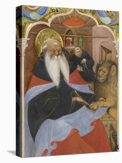 Saint Jerome Extracting a Thorn from a Lion's Paw Ms 106, 1425-50-The Master of the Murano Gradual-Premier Image Canvas