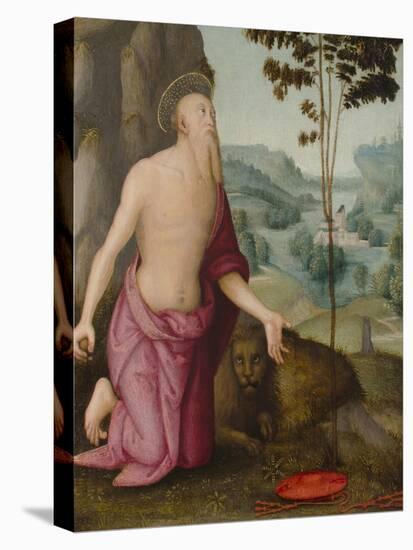 Saint Jerome in the Wilderness, C.1510-15-Pietro Perugino-Premier Image Canvas