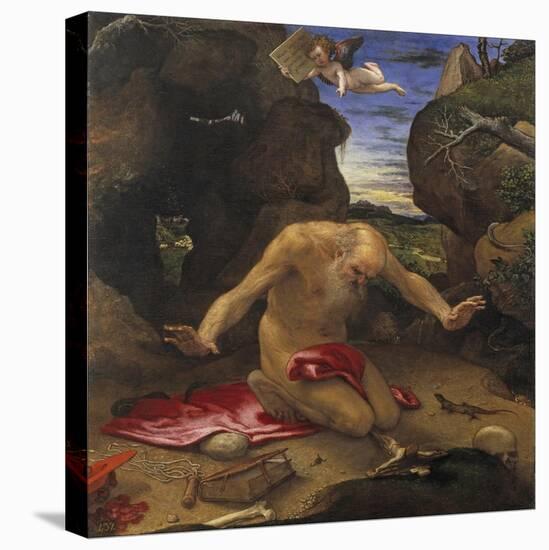 Saint Jerome-Lorenzo Lotto-Premier Image Canvas