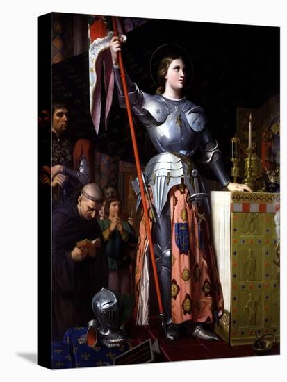 Saint Joan of Arc at Coronation of King Charles VII in Reims Cathedral-Jean-Auguste-Dominique Ingres-Premier Image Canvas