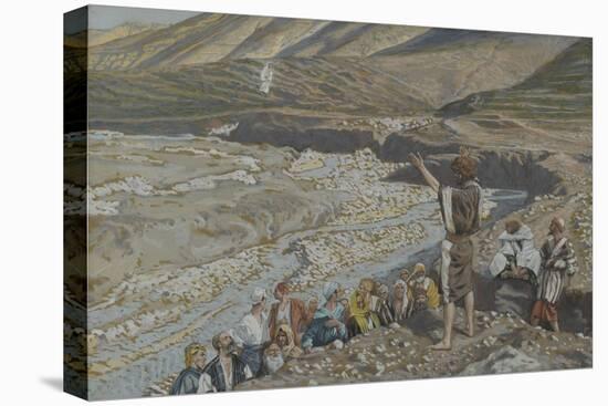 Saint John the Baptist Sees Jesus from Afar from 'The Life of Our Lord Jesus Christ'-James Jacques Joseph Tissot-Premier Image Canvas