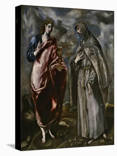 Saint John the Evangelist and Saint Francis of Assisi, C. 1600-El Greco-Premier Image Canvas