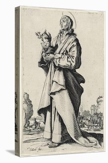 Saint John the Evangelist from Les Grands Apôtres (The Large Apostles), 1631 (Etching)-Jacques Callot-Premier Image Canvas