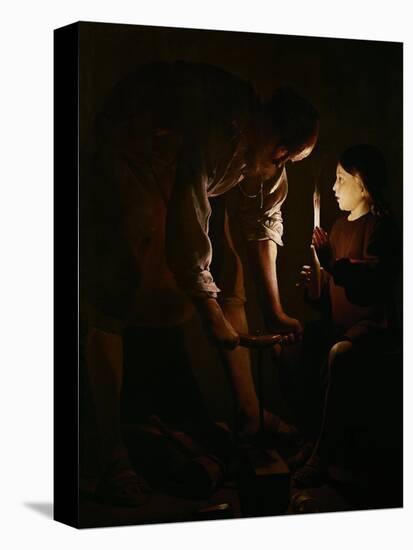 Saint Joseph the Carpenter, 1642-Georges de La Tour-Premier Image Canvas