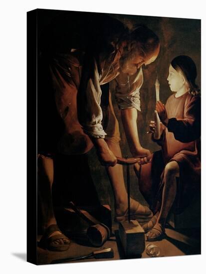 Saint Joseph, the Carpenter-Georges de La Tour-Premier Image Canvas