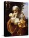 Saint Joseph with Infant Christ, 1620S-Guido Reni-Premier Image Canvas