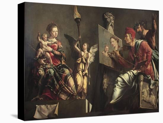 Saint Luke Painting the Virgin-Maarten Jacobsz van Heemskerck-Premier Image Canvas