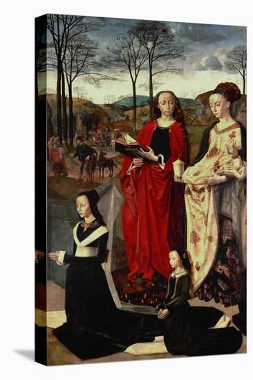 Saint Margaret and Saint Mary Magdalen with Maria Portinari and Her Daughter-Hugo van der Goes-Premier Image Canvas