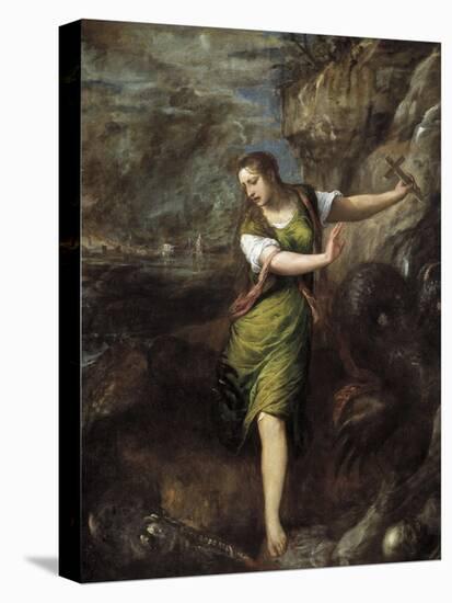 Saint Margaret, C. 1565-Titian (Tiziano Vecelli)-Premier Image Canvas