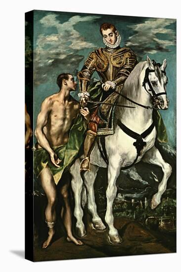 Saint Martin and the Beggar, 1600/14-El Greco-Premier Image Canvas