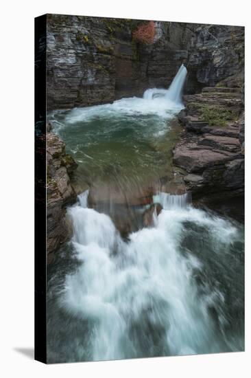 Saint Mary Falls, Glacier National Park.-Alan Majchrowicz-Premier Image Canvas