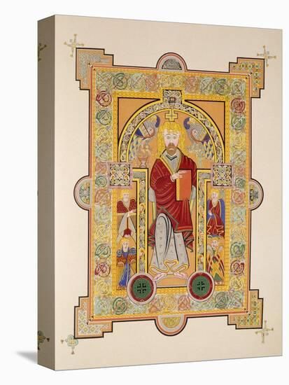 Saint Matthew, from a Facsimile Copy of the Book of Kells, Pub. by Day and Son-Irish School-Premier Image Canvas