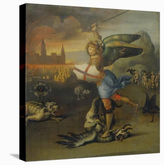 Saint Michael and the Dragon-Raphael-Premier Image Canvas