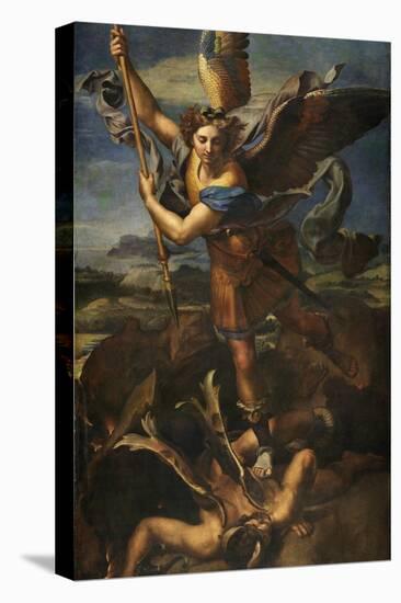 Saint Michael Vanquishing Satan, 1518-Raphael-Premier Image Canvas