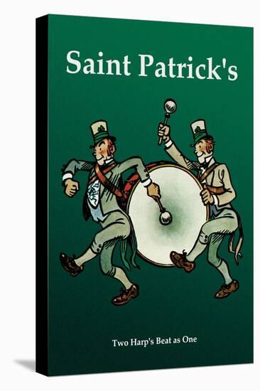 Saint Patrick, Two Harps Beat as One-null-Stretched Canvas
