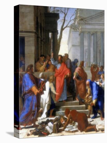 Saint Paul Preaching at Ephesus, 1649-Eustache Le Sueur-Premier Image Canvas