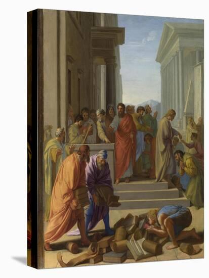 Saint Paul Preaching at Ephesus, 1649-Eustache Le Sueur-Premier Image Canvas