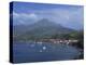 Saint Pierre Bay, with Mont Pele Volcano, Martinique, West Indies, Caribbean, Central America-Thouvenin Guy-Premier Image Canvas