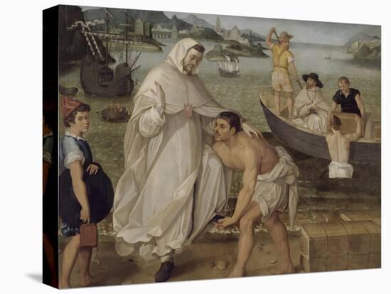 Saint Pierre Nolasque s'embarque pour ramener les captifs des Maures-Francisco Pacheco-Premier Image Canvas