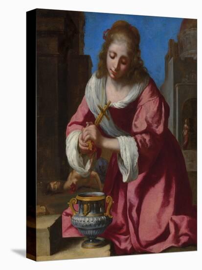 Saint Praxedis-Johannes Vermeer-Premier Image Canvas