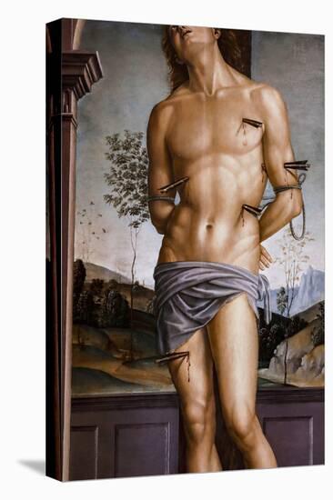 Saint Sebastian after 1490 Oil on panel-Pietro Perugino-Premier Image Canvas