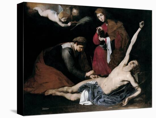 Saint Sebastian Tended by the Holy Women, C. 1621-José de Ribera-Premier Image Canvas