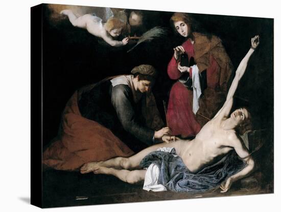 Saint Sebastien Soigne Par Les Saintes Femmes - Peinture De Jose De Ribera Dit Il Spagnoletto  L'es-Jusepe de Ribera-Premier Image Canvas