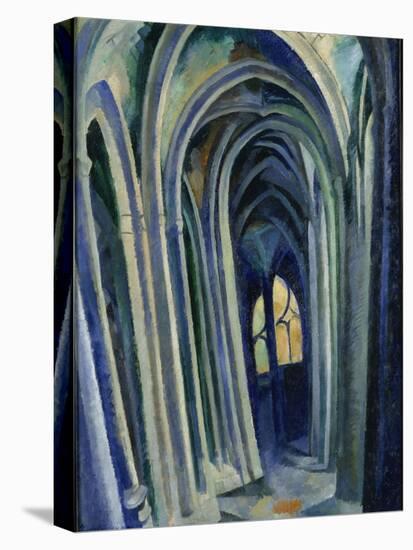 Saint-Séverin, 1909 (Oil on Canvas)-Robert Delaunay-Premier Image Canvas