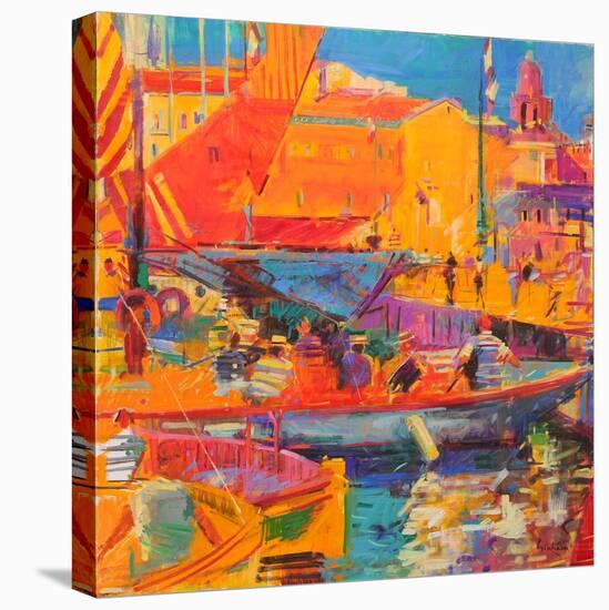 Saint-Tropez in May, 2020 (Oil on Canvas)-Peter Graham-Premier Image Canvas