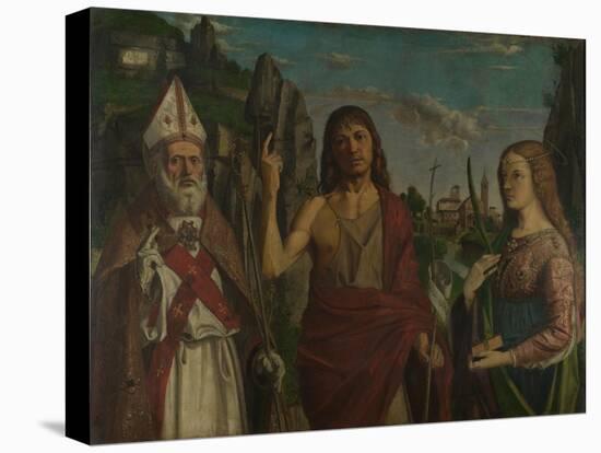 Saint Zeno, Saint John the Baptist and a Female Martyr, C. 1495-Bartolomeo Montagna-Premier Image Canvas