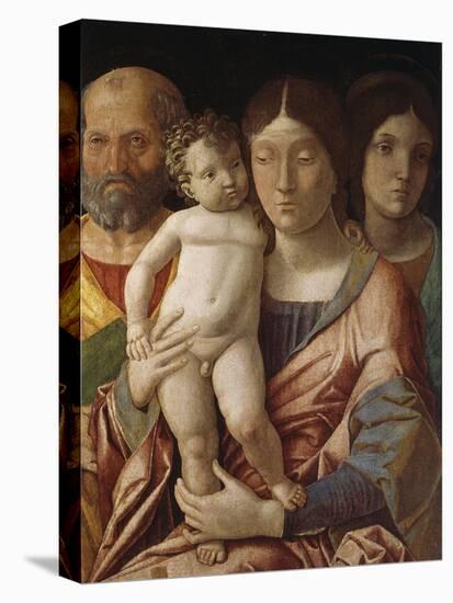 Sainte famille avec une sainte-Andrea Mantegna-Premier Image Canvas