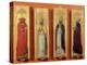 Saints Ambrose, Jerome, Augustine and Gregory-Sassetta-Premier Image Canvas