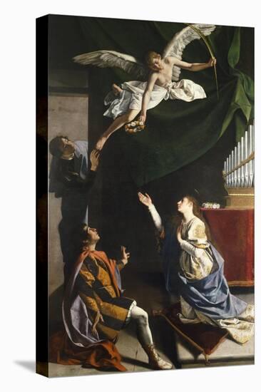 Saints Cecilia, Valerian, and Tiburcio, Circa 1620-Orazio Gentileschi-Premier Image Canvas