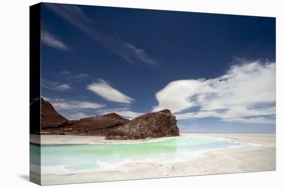 Salar de Uyuni, Bolivia. small lagoon at largest salt flat in world in Uyuni, Bolivia.-Anthony Asael-Premier Image Canvas