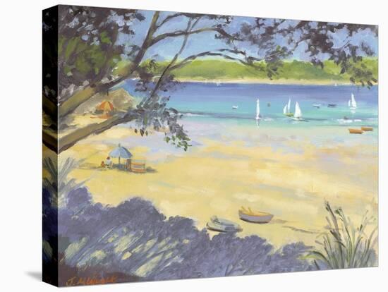 Salcombe Southsands Beach-Jennifer Wright-Premier Image Canvas