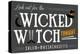 Salem, Massachusetts - Look Out for the Wicked Witch-Lantern Press-Stretched Canvas