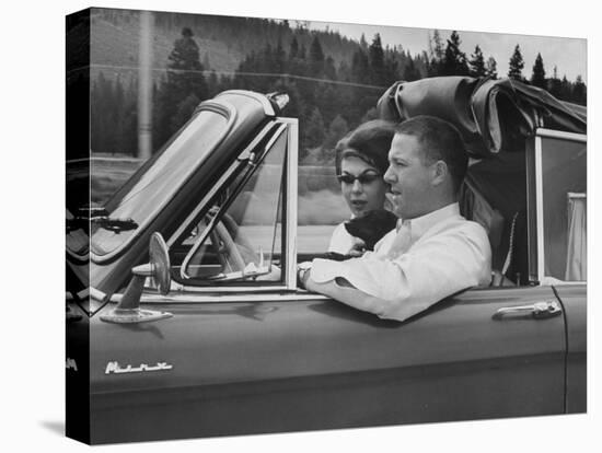 Salesman Blaine Madsen and Wife, New Immigrants to California from New York-Allan Grant-Premier Image Canvas
