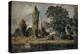 'Salisbury Cathedral and Leadenhall from the River Avon', 1820-John Constable-Premier Image Canvas