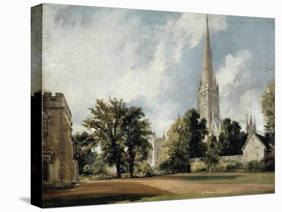 Salisbury Cathedral and the Close, Wiltshire-John Constable-Premier Image Canvas