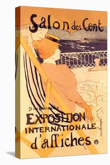 Salon des Cent: Exposition Internationale d'Affiches-Henri de Toulouse-Lautrec-Stretched Canvas